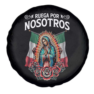 Our Lady of Guadalupe Spare Tire Cover Virgin Mary Mexican Flag TS14 Print Your Wear