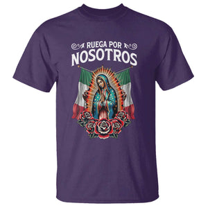 Our Lady of Guadalupe T Shirt Virgin Mary Mexican Flag TS14 Purple Print Your Wear