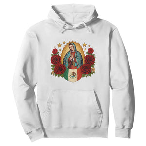 Our Lady of Guadalupe Mexican Flag Hoodie TS14 White Print Your Wear