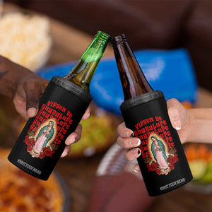 Our Lady of Guadalupe 4 in 1 Can Cooler Tumbler Saint Virgin Mary Mexican TS14 Print Your Wear