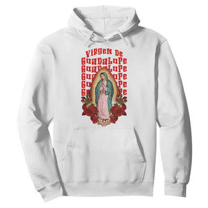 Our Lady of Guadalupe Hoodie Saint Virgin Mary Mexican TS14 White Print Your Wear