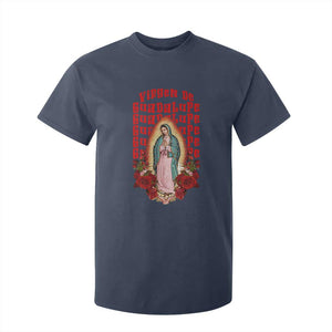 Our Lady of Guadalupe T Shirt For Kid Saint Virgin Mary Mexican TS14 Navy Print Your Wear