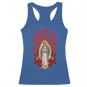 Our Lady of Guadalupe Racerback Tank Top Saint Virgin Mary Mexican TS14 Royal Blue Print Your Wear