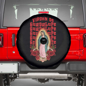 Our Lady of Guadalupe Spare Tire Cover Saint Virgin Mary Mexican TS14 Black Print Your Wear