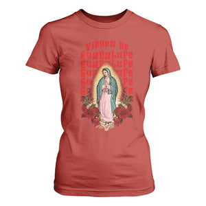 Our Lady of Guadalupe T Shirt For Women Saint Virgin Mary Mexican TS14 Red Print Your Wear