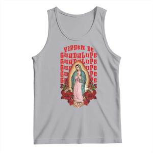 Our Lady of Guadalupe Tank Top Saint Virgin Mary Mexican TS14 Athletic Heather Print Your Wear
