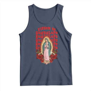 Our Lady of Guadalupe Tank Top Saint Virgin Mary Mexican TS14 Navy Print Your Wear