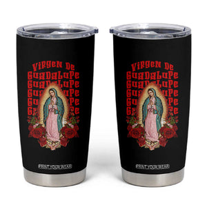 Our Lady of Guadalupe Tumbler Cup Saint Virgin Mary Mexican TS14 Black Print Your Wear