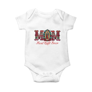 Our Lady of Guadalupe Baby Onesie Virgin Mary Christian TS14 White Print Your Wear