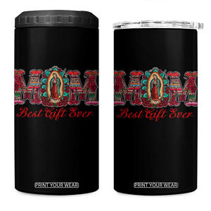 Our Lady of Guadalupe 4 in 1 Can Cooler Tumbler Virgin Mary Christian TS14 One Size: 16 oz Black Print Your Wear