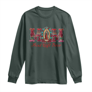 Our Lady of Guadalupe Long Sleeve Shirt Virgin Mary Christian TS14 Dark Forest Green Print Your Wear