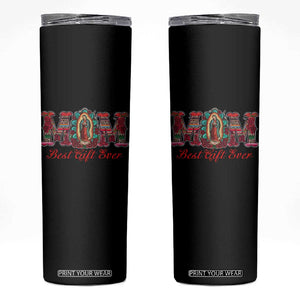 Our Lady of Guadalupe Skinny Tumbler Virgin Mary Christian TS14 Black Print Your Wear