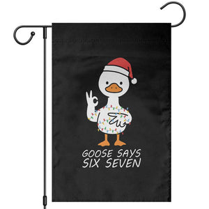 67 Six Seven Silly Goose Christmas Meme Garden Flag TS14 Black Print Your Wear