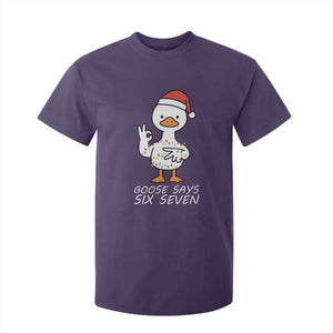 67 Six Seven Silly Goose Christmas Meme T Shirt For Kid TS14 Purple Print Your Wear