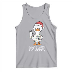 67 Six Seven Silly Goose Christmas Meme Tank Top TS14 Athletic Heather Print Your Wear