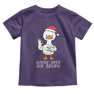 67 Six Seven Silly Goose Christmas Meme Toddler T Shirt TS14 Purple Print Your Wear