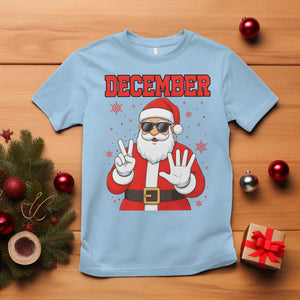 December 25 T Shirt Funny Santa Says Christmas TS14 Light Blue Print Your Wear