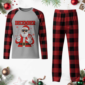 December 25 Plaid Pajama Set Funny Santa Says Christmas TS14 Buffalo Plaid Print Your Wear