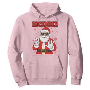 December 25 Hoodie Funny Santa Says Christmas TS14 Light Pink Print Your Wear
