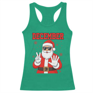 December 25 Racerback Tank Top Funny Santa Says Christmas TS14 Irish Green Print Your Wear