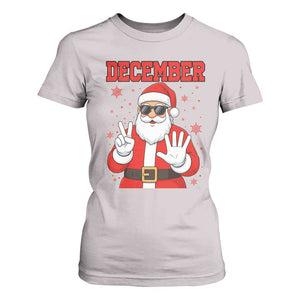 December 25 T Shirt For Women Funny Santa Says Christmas TS14 Ice Gray Print Your Wear