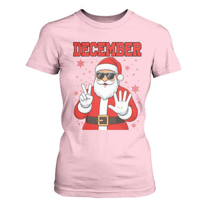 December 25 T Shirt For Women Funny Santa Says Christmas TS14 Light Pink Print Your Wear