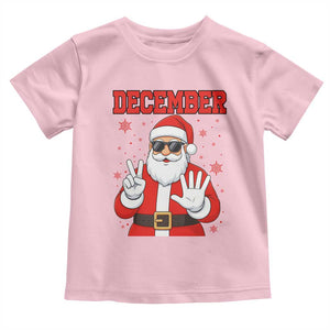 December 25 Toddler T Shirt Funny Santa Says Christmas TS14 Light Pink Print Your Wear