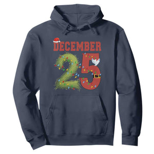 Christmas December 25 Hoodie Family Holiday Xmas TS14 Navy Print Your Wear