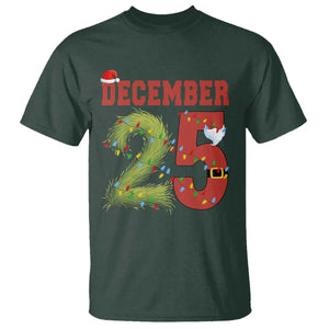 Christmas December 25 T Shirt Family Holiday Xmas TS14 Dark Forest Green Print Your Wear