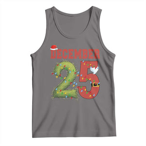 Christmas December 25 Tank Top Family Holiday Xmas TS14 Deep Heather Print Your Wear