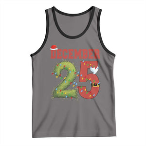 Christmas December 25 Tank Top Family Holiday Xmas TS14 Deep Heather Black Print Your Wear