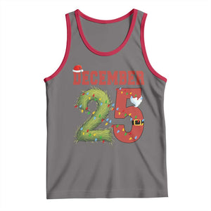 Christmas December 25 Tank Top Family Holiday Xmas TS14 Deep Heather Red Print Your Wear