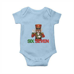 67 Six Seven Black Nutcracker Christmas Meme Baby Onesie TS14 Light Blue Print Your Wear