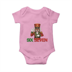67 Six Seven Black Nutcracker Christmas Meme Baby Onesie TS14 Light Pink Print Your Wear