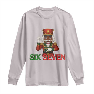67 Six Seven Black Nutcracker Christmas Meme Long Sleeve Shirt TS14 Ice Gray Print Your Wear