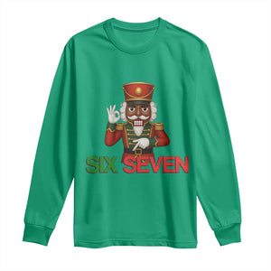 67 Six Seven Black Nutcracker Christmas Meme Long Sleeve Shirt TS14 Irish Green Print Your Wear