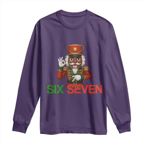 67 Six Seven Black Nutcracker Christmas Meme Long Sleeve Shirt TS14 Purple Print Your Wear