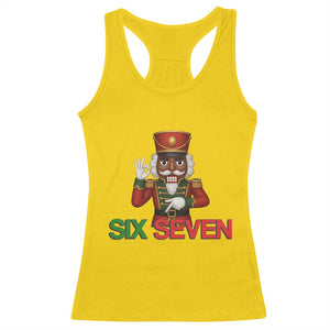 67 Six Seven Black Nutcracker Christmas Meme Racerback Tank Top - Print Your Wear