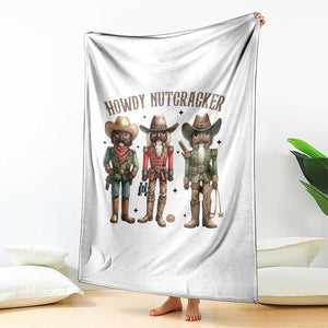 Nutcracker Cowboy Christmas Western Country Howdy Throw Blanket TS14 Print Your Wear