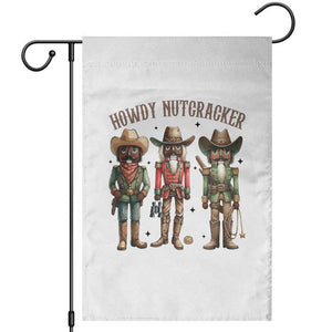 Nutcracker Cowboy Christmas Western Country Howdy Garden Flag TS14 White Print Your Wear
