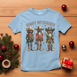 Nutcracker Cowboy Christmas Western Country Howdy T Shirt TS14 Light Blue Print Your Wear