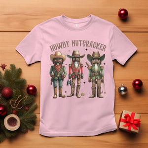 Nutcracker Cowboy Christmas Western Country Howdy T Shirt TS14 Light Pink Print Your Wear