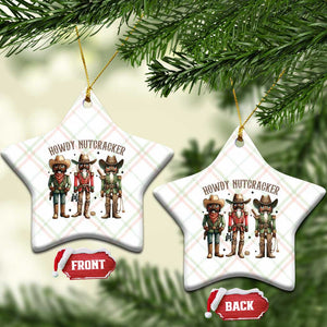 Nutcracker Cowboy Christmas Western Country Howdy Ceramic Ornament TS14 Print Your Wear