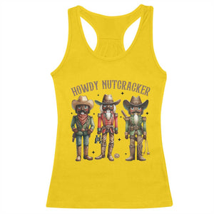 Nutcracker Cowboy Christmas Western Country Howdy Racerback Tank Top - Print Your Wear