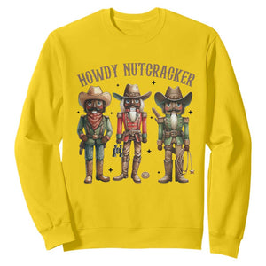 Nutcracker Cowboy Christmas Western Country Howdy Sweatshirt TS14 Daisy Print Your Wear