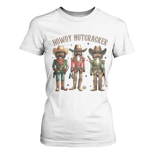 Nutcracker Cowboy Christmas Western Country Howdy T Shirt For Women TS14 White Print Your Wear