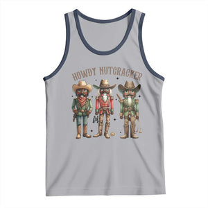 Nutcracker Cowboy Christmas Western Country Howdy Tank Top TS14 Athletic Heather Navy Print Your Wear