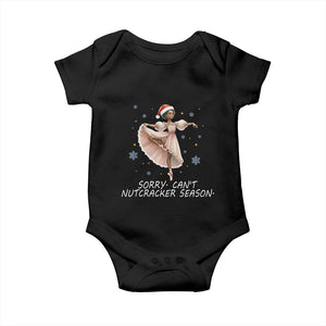 Black Nutcracker Ballet Christmas Baby Onesie TS14 Black Print Your Wear