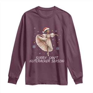 Black Nutcracker Ballet Christmas Long Sleeve Shirt TS14 Maroon Print Your Wear