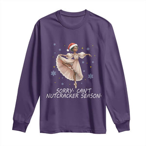 Black Nutcracker Ballet Christmas Long Sleeve Shirt TS14 Purple Print Your Wear